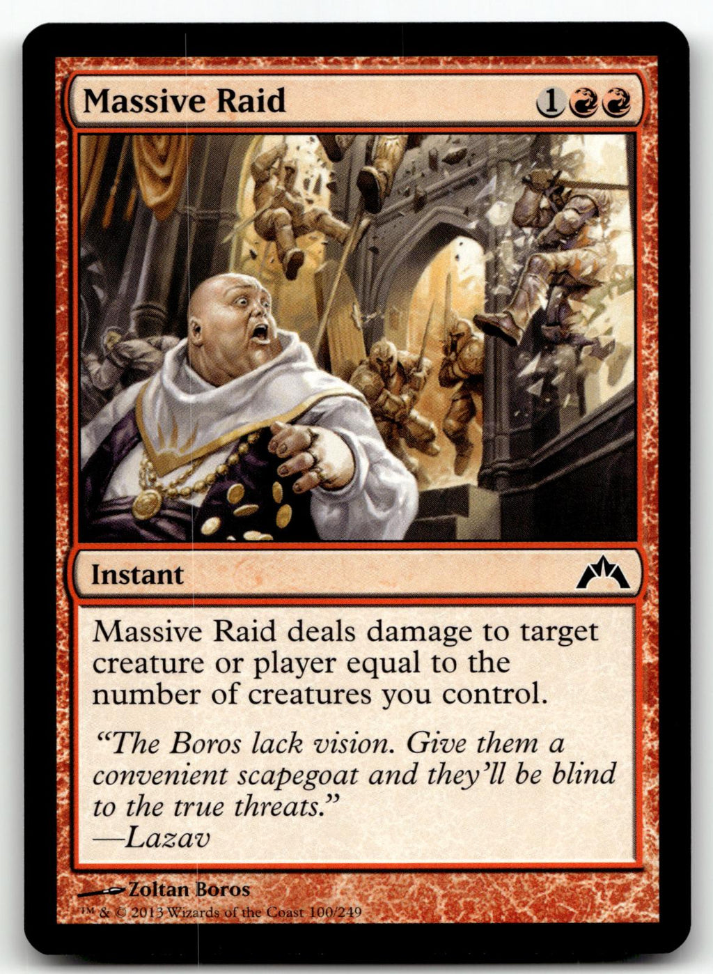 Massive Raid 100 Common Gatecrash Magic: The Gathering Near Mint