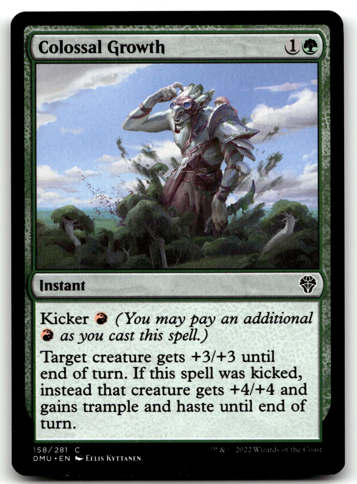 Colossal Growth 158 Common Dominaria United Magic: The Gathering Near Mint