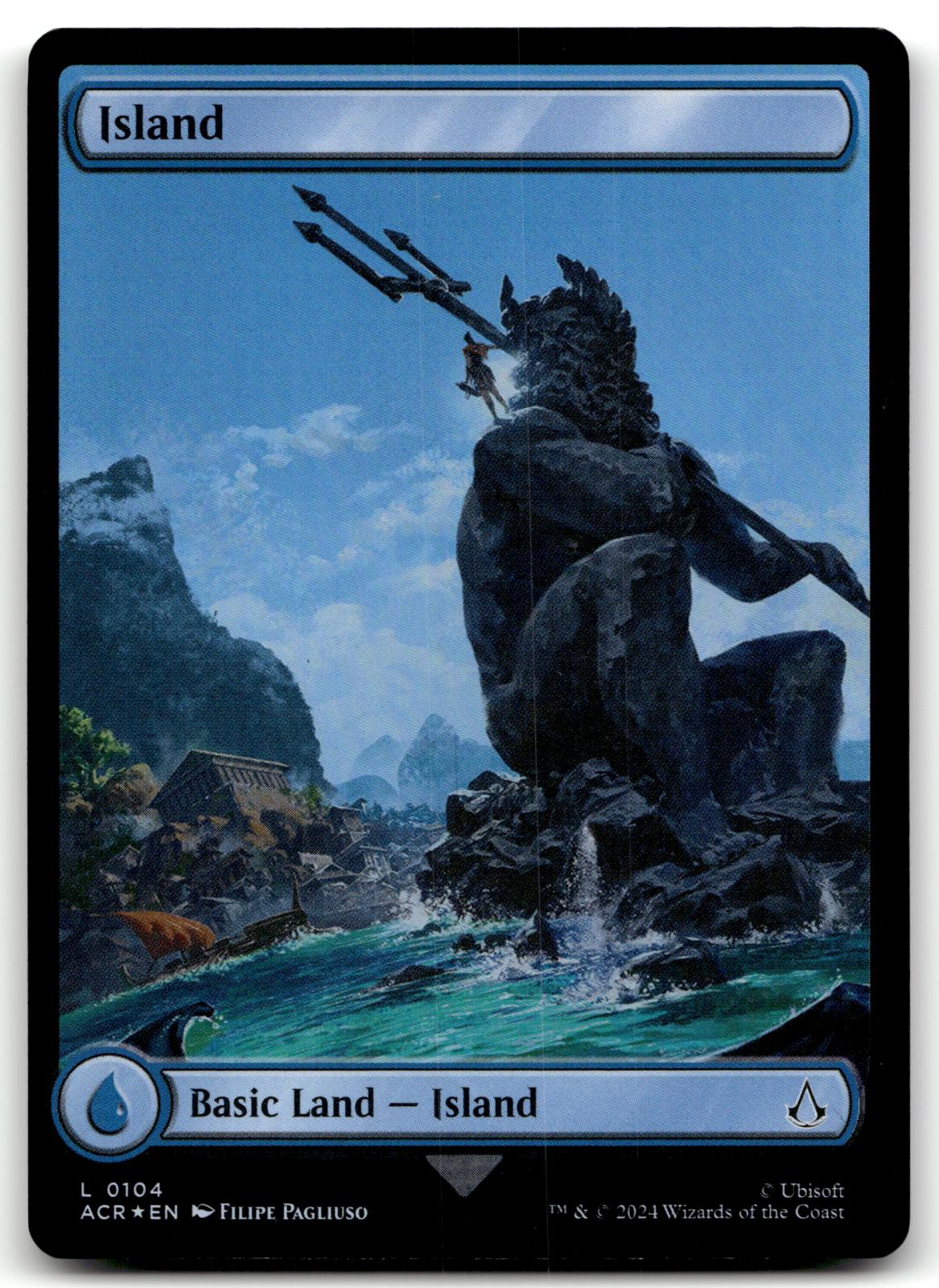 Island (0104) 104 Universes Beyond: Assassin's Creed Magic: The Gathering Foil NM