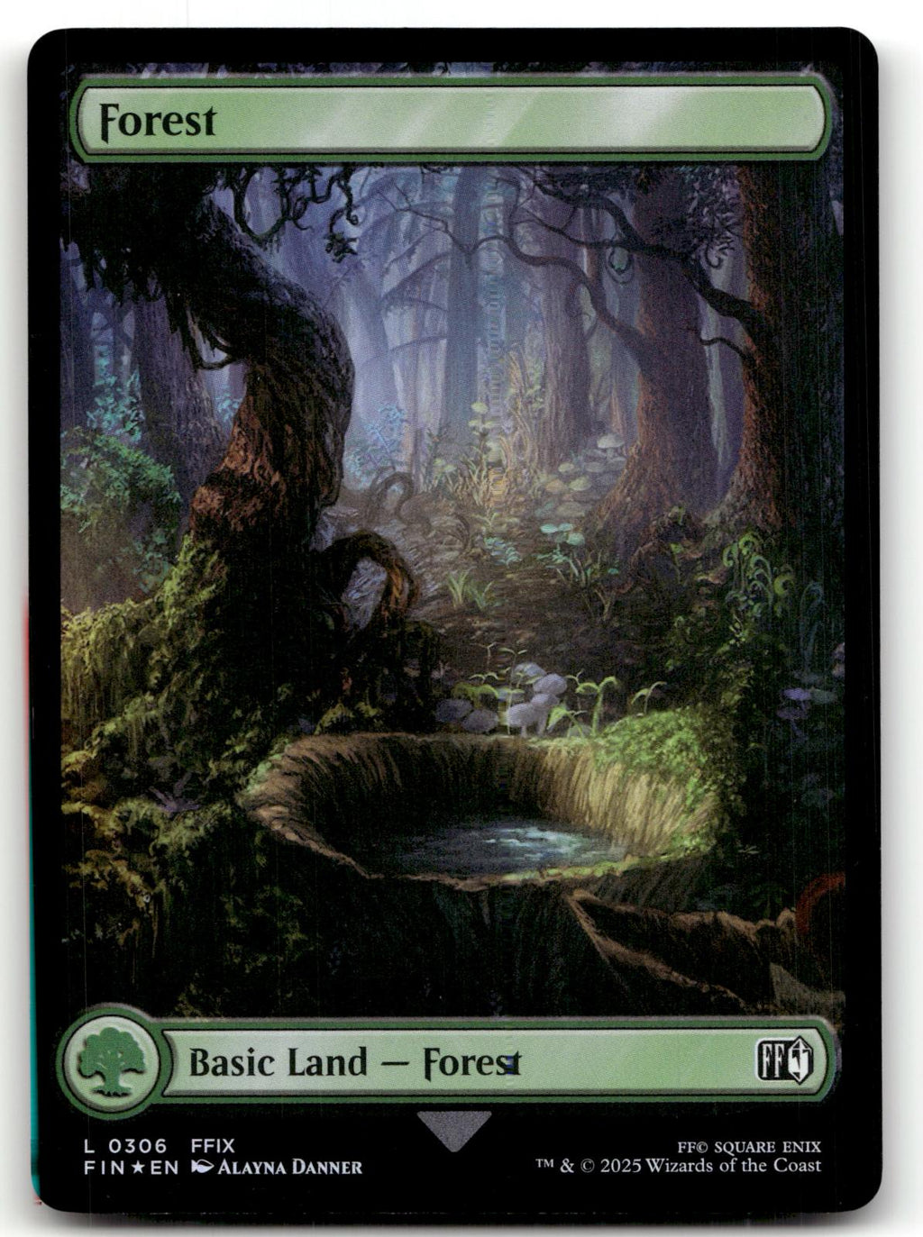 Forest (0306) 306 Land FINAL FANTASY Magic: The Gathering Foil Near Mint