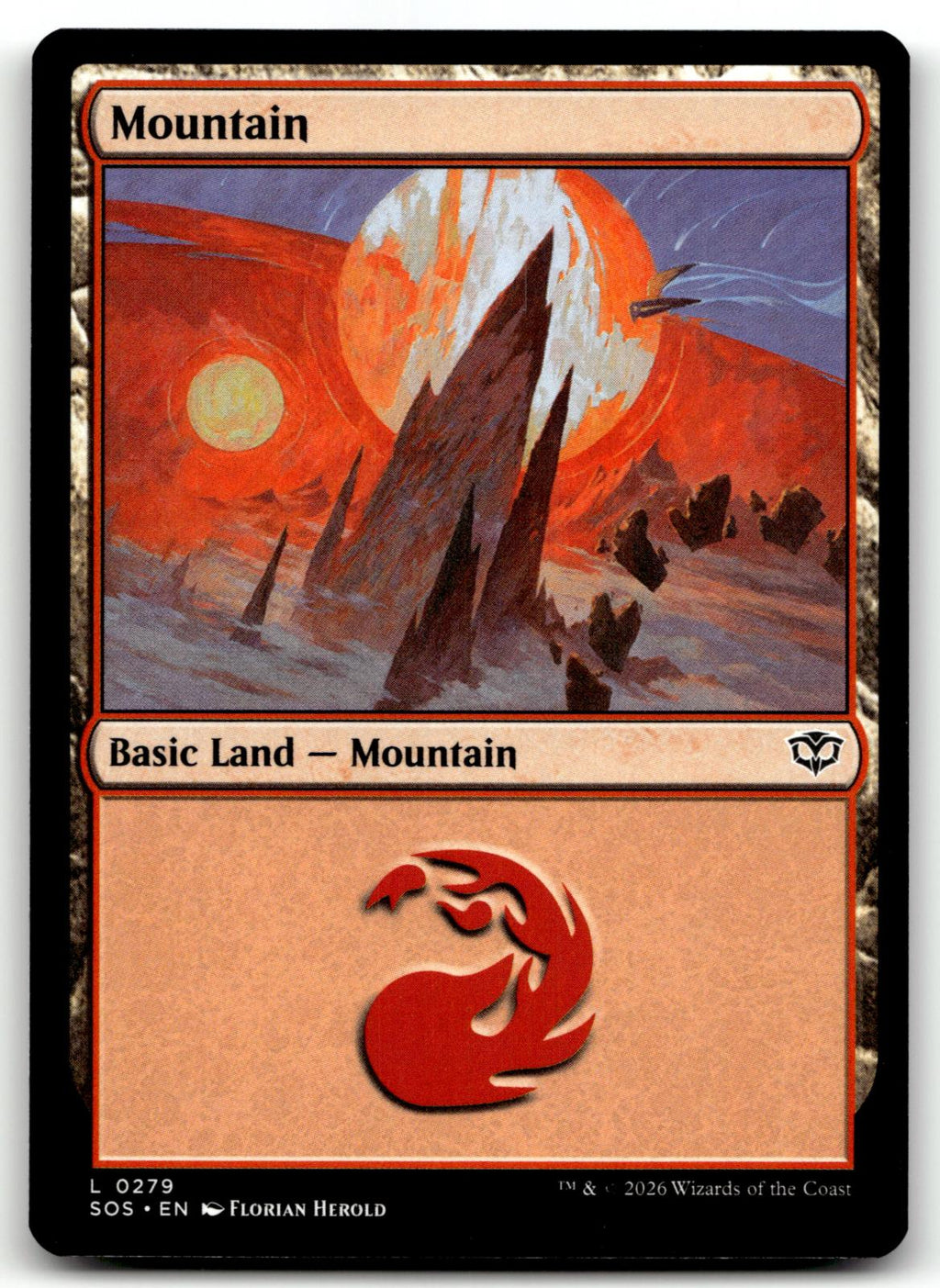Mountain (0279) 279 Land Secrets of Strixhaven Magic: The Gathering Near Mint