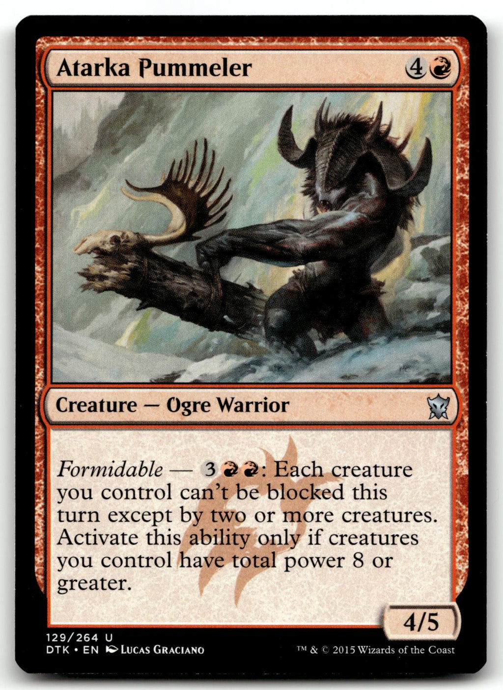 Atarka Pummeler 129 Uncommon Dragons of Tarkir Magic: The Gathering Near Mint
