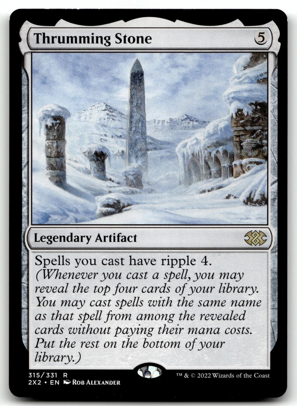 Thrumming Stone 315 Rare Double Masters 2022 Magic: The Gathering Near Mint