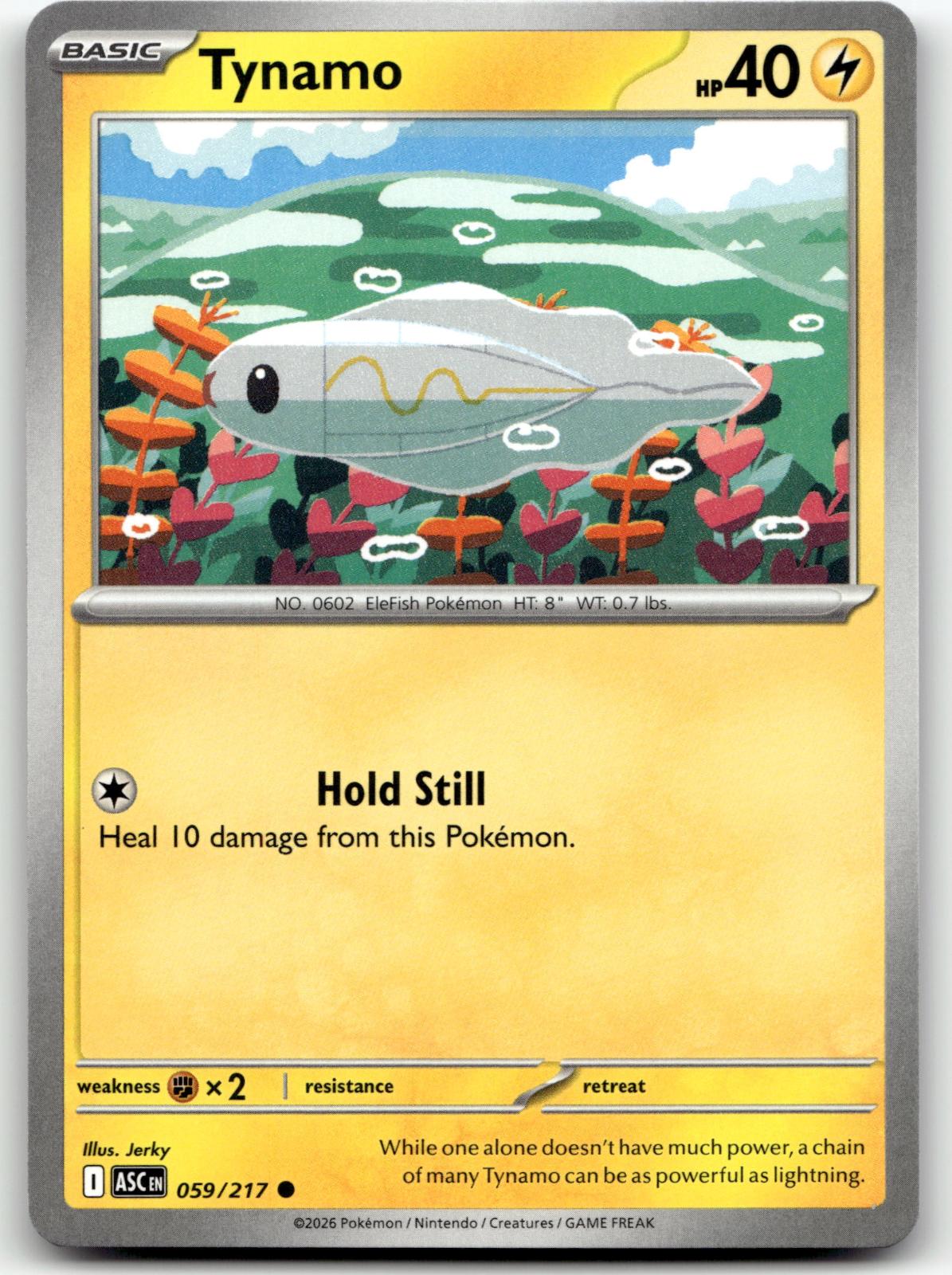 Tynamo 059/217 Common Ascended Heroes Pokemon Near Mint