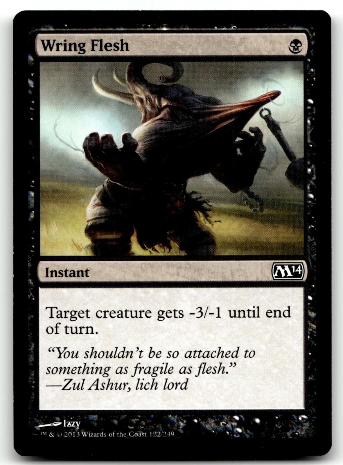 Wring Flesh 122 Common Magic 2014 (M14) Magic: The Gathering Near Mint