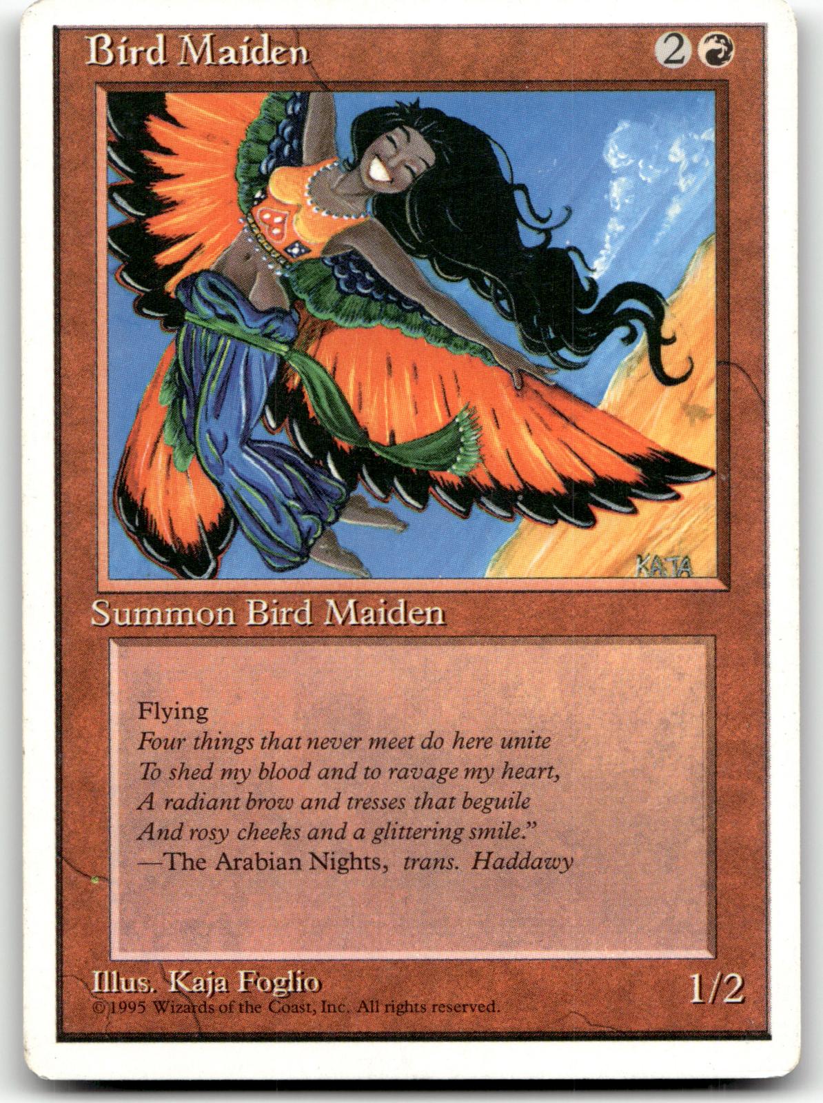 Bird Maiden 195 Common Fourth Edition Magic: The Gathering Near Mint