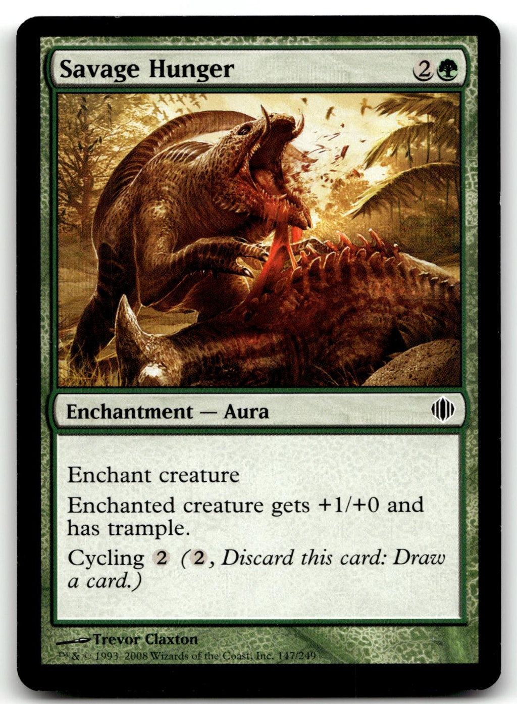 Savage Hunger 147 Common Shards of Alara Magic: The Gathering Near Mint