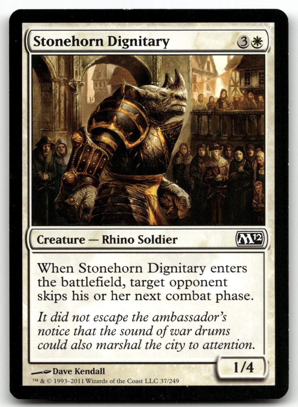 Stonehorn Dignitary 37 Common Magic 2012 (M12) Magic: The Gathering Near Mint