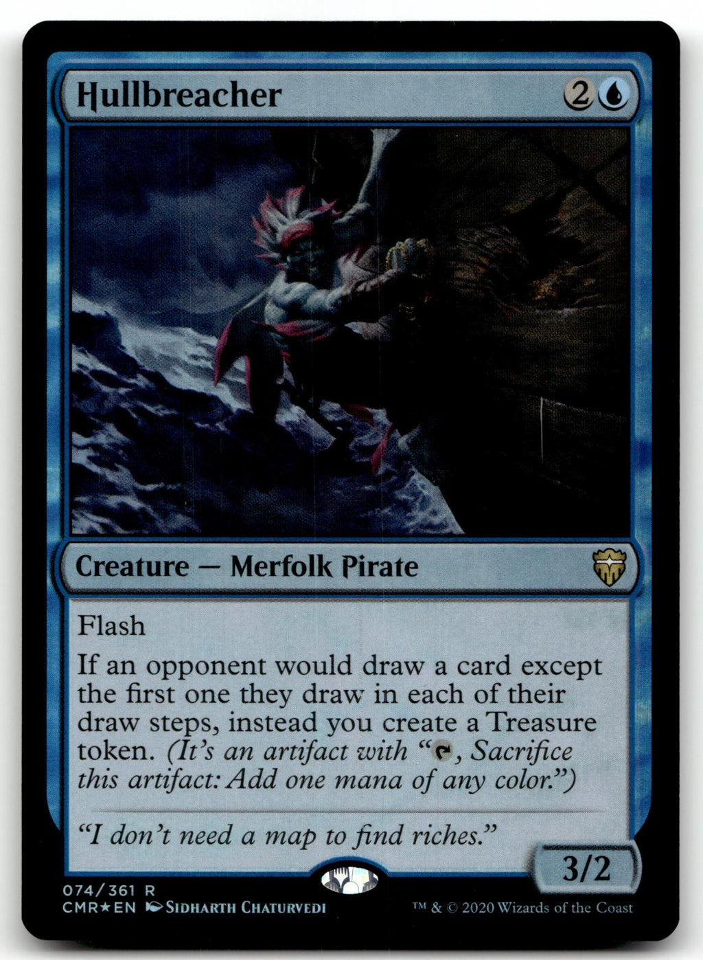 Hullbreacher 74 Rare Commander Legends Magic: The Gathering Foil Near Mint