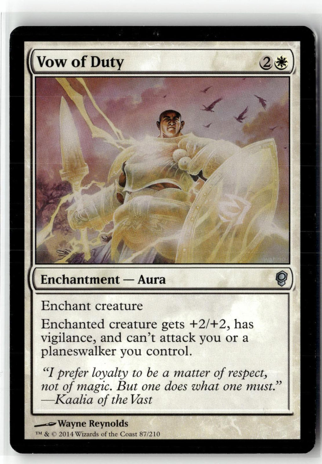 Vow of Duty 87 Uncommon Conspiracy Magic: The Gathering Near Mint