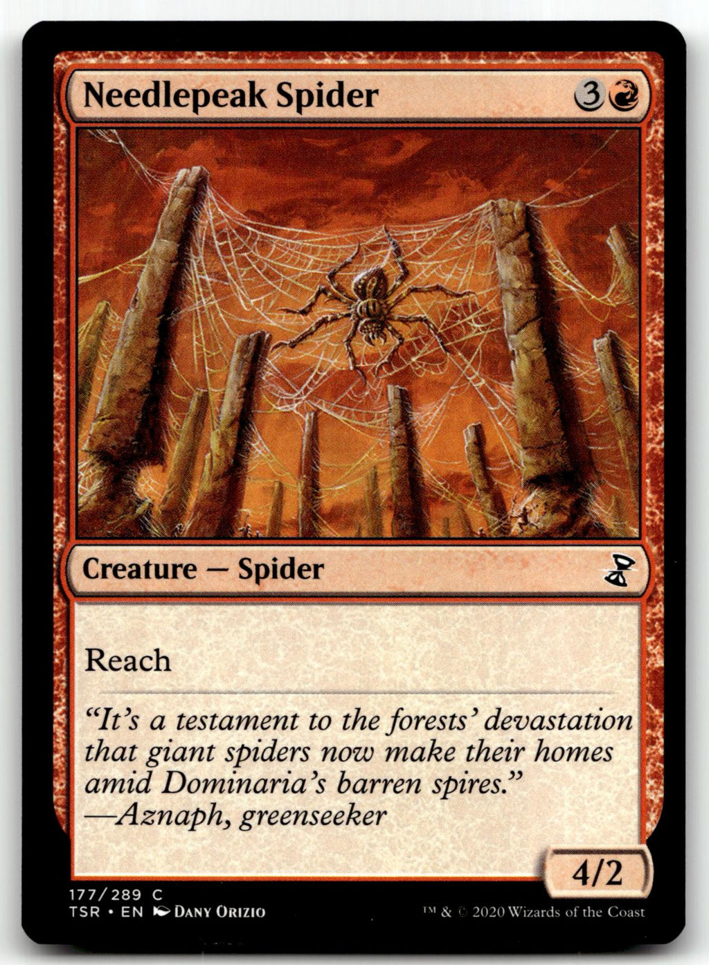 Needlepeak Spider 177 Common Time Spiral: Remastered Magic: The Gathering NM