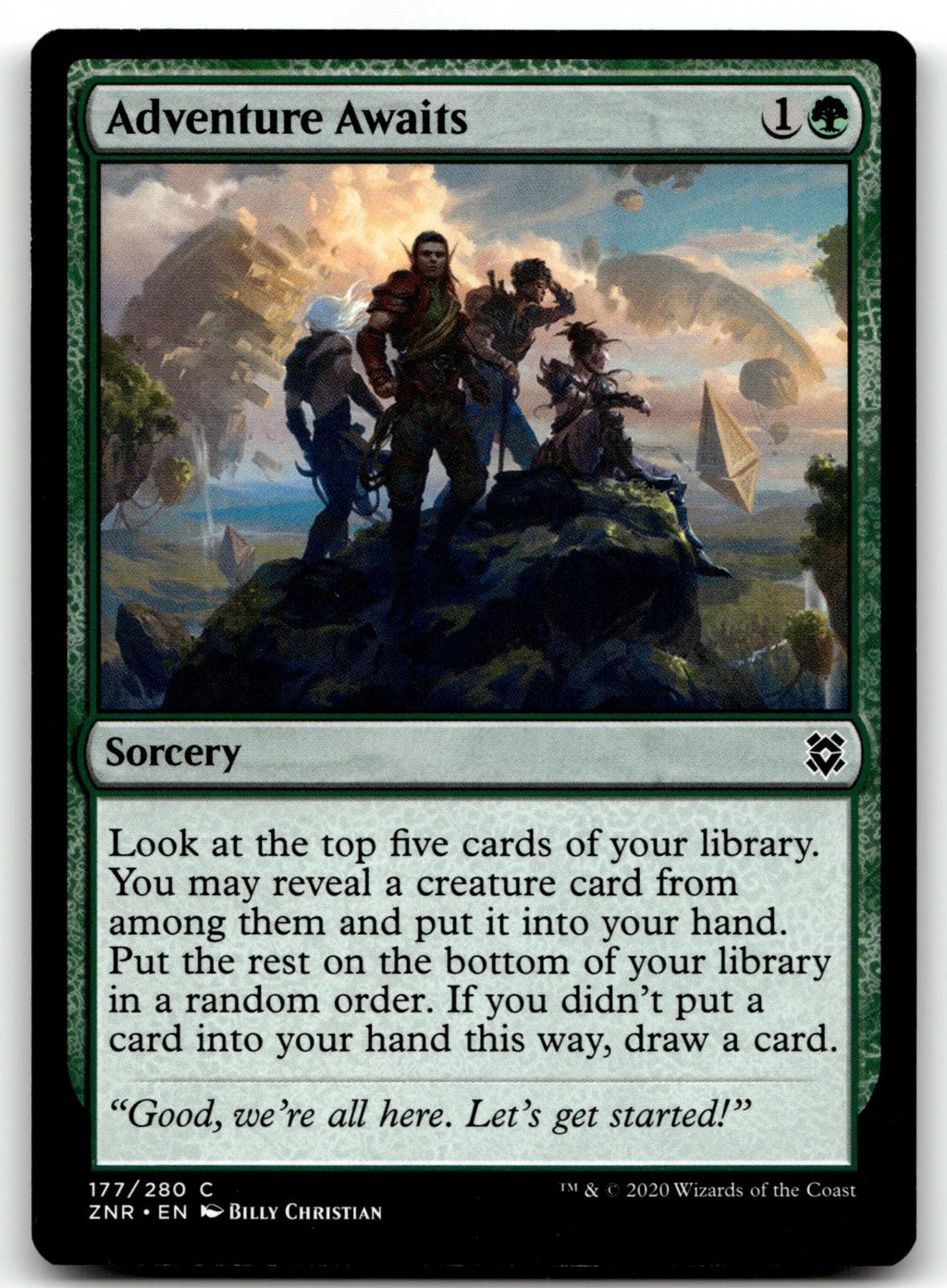 Adventure Awaits 177 Common Zendikar Rising Magic: The Gathering Near Mint