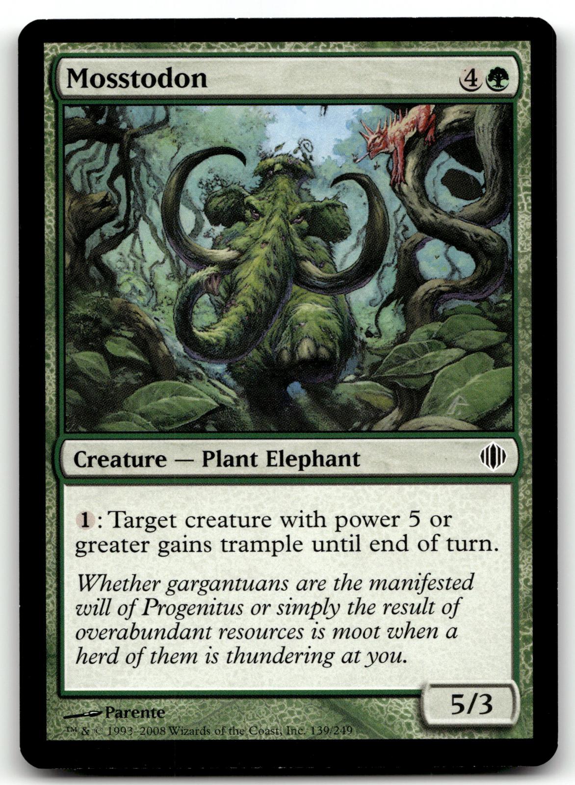 Mosstodon 139 Common Shards of Alara Magic: The Gathering Near Mint