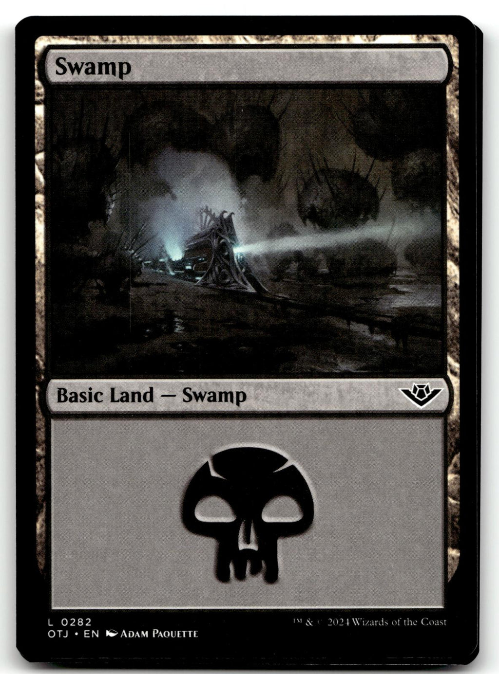 Swamp (0282) 282 Land Outlaws of Thunder Junction Magic: The Gathering Near Mint