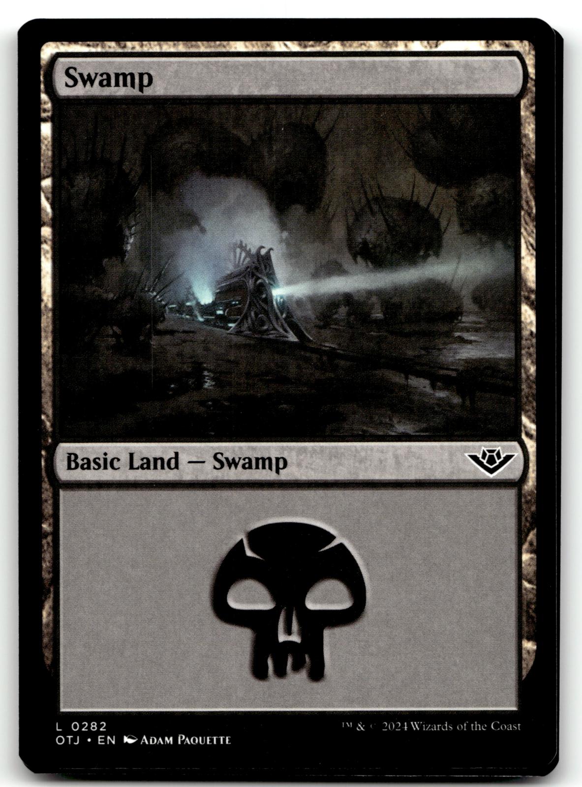 Swamp (0282) 282 Land Outlaws of Thunder Junction Magic: The Gathering Near Mint