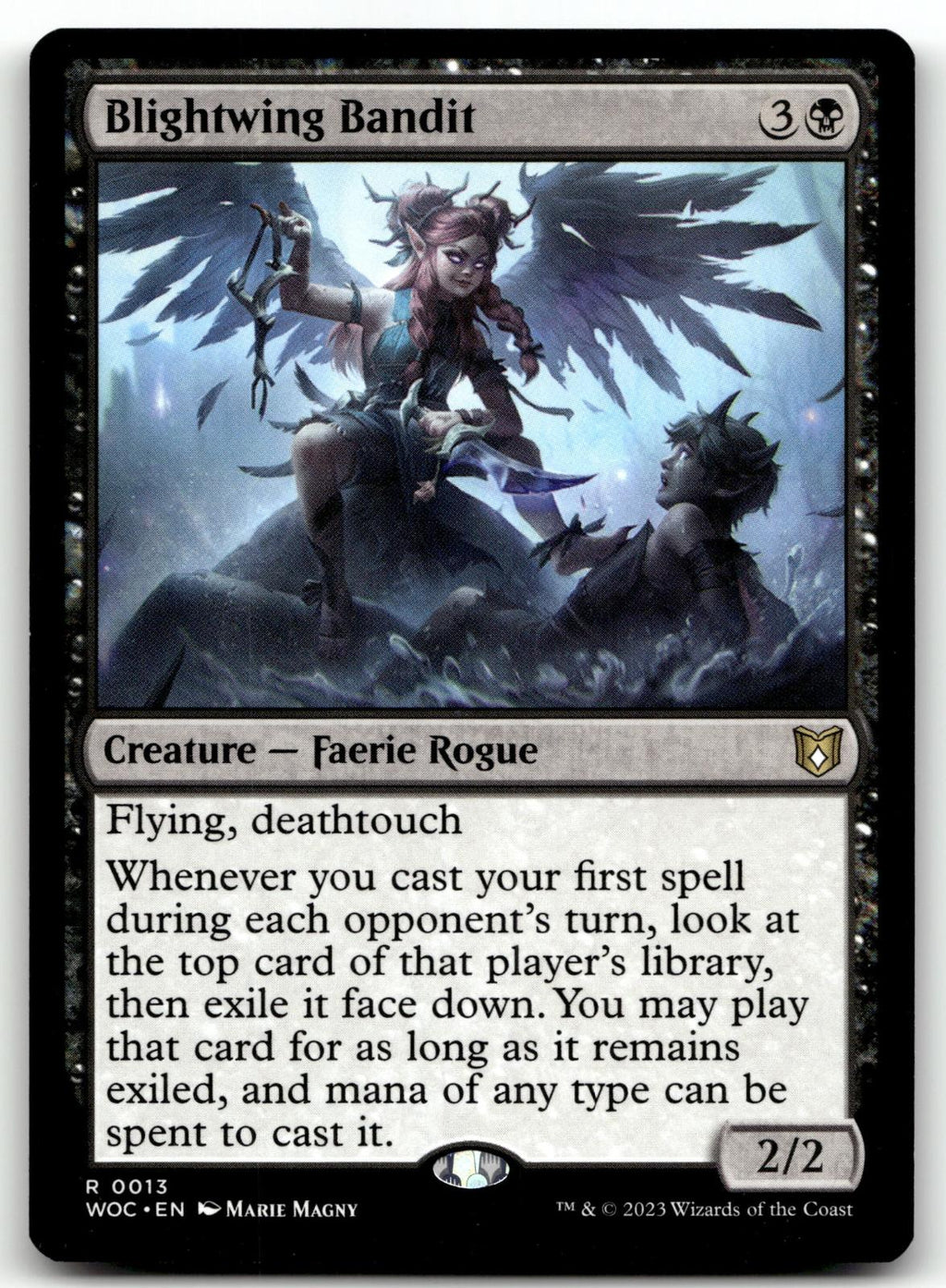 Blightwing Bandit 13 Rare Commander: Wilds of Eldraine Magic: The Gathering NM