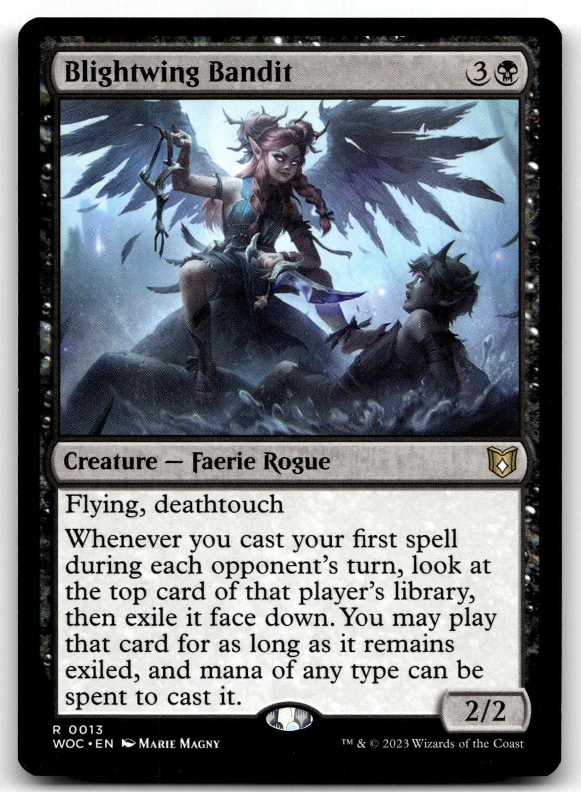 Blightwing Bandit 13 Rare Commander: Wilds of Eldraine Magic: The Gathering NM