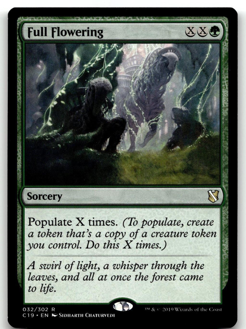 Full Flowering 32 Rare Commander 2019 Magic: The Gathering Near Mint