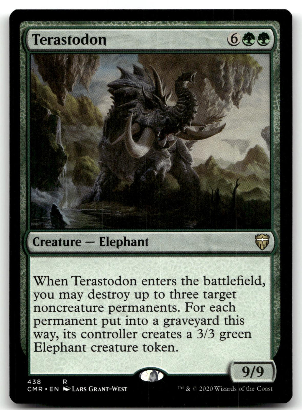Terastodon 438 Rare Commander Legends Magic: The Gathering Near Mint