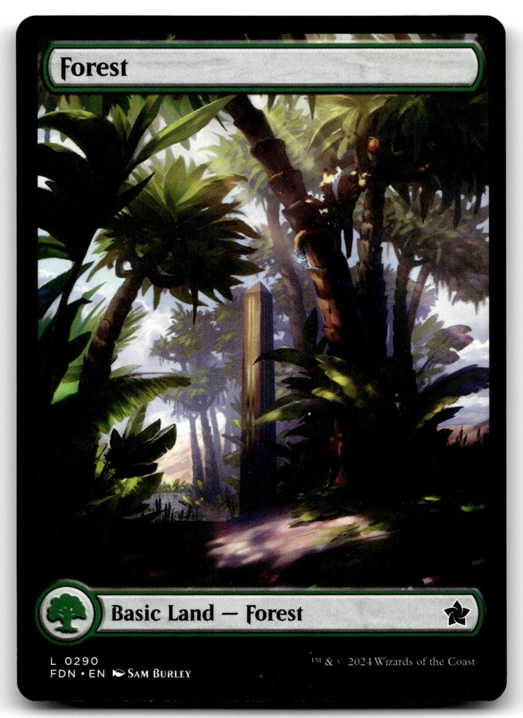 Forest (0290) 290 Land Foundations Magic: The Gathering Near Mint