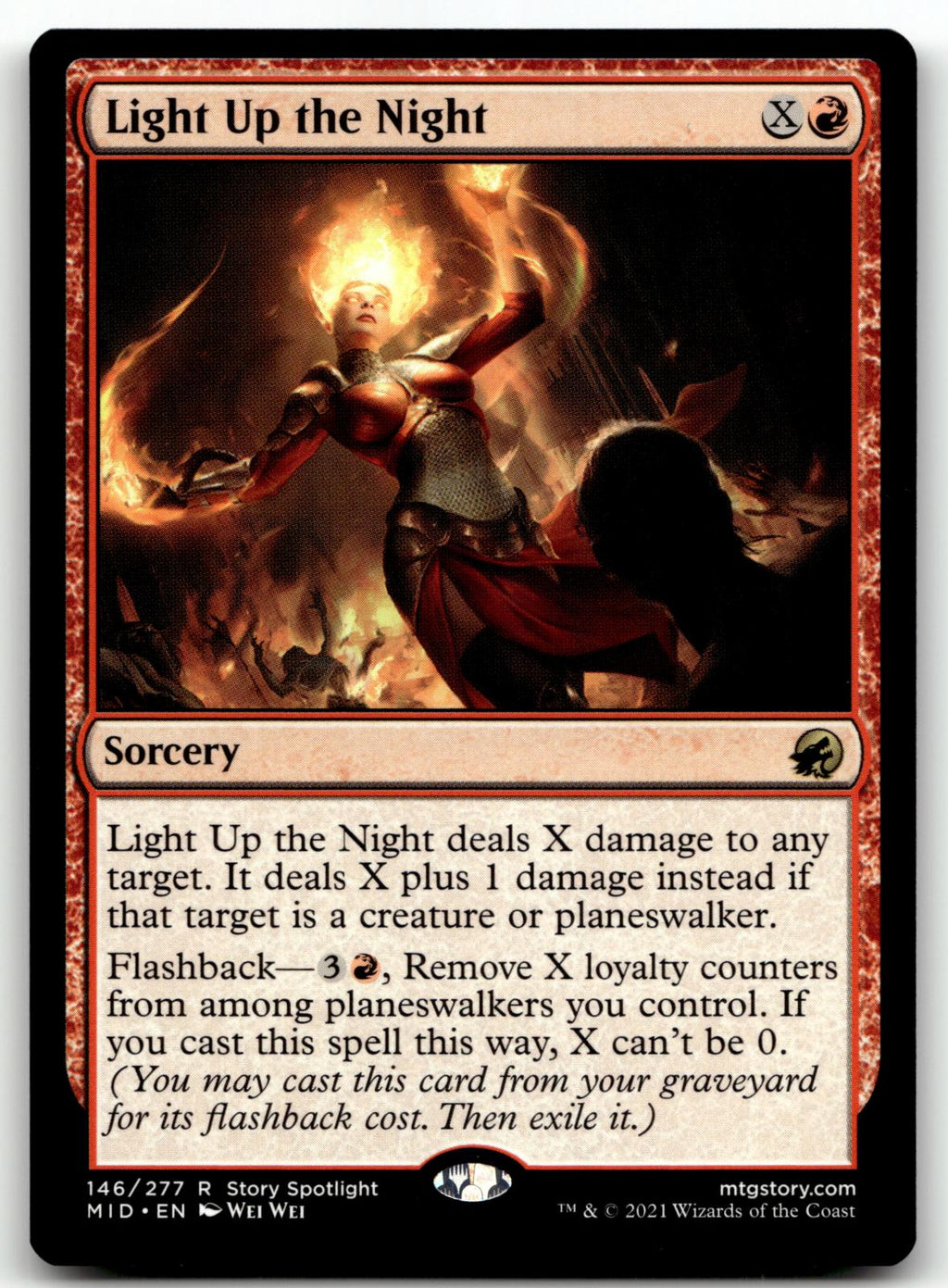 Light Up the Night 146 Rare Innistrad: Midnight Hunt Magic: The Gathering NM