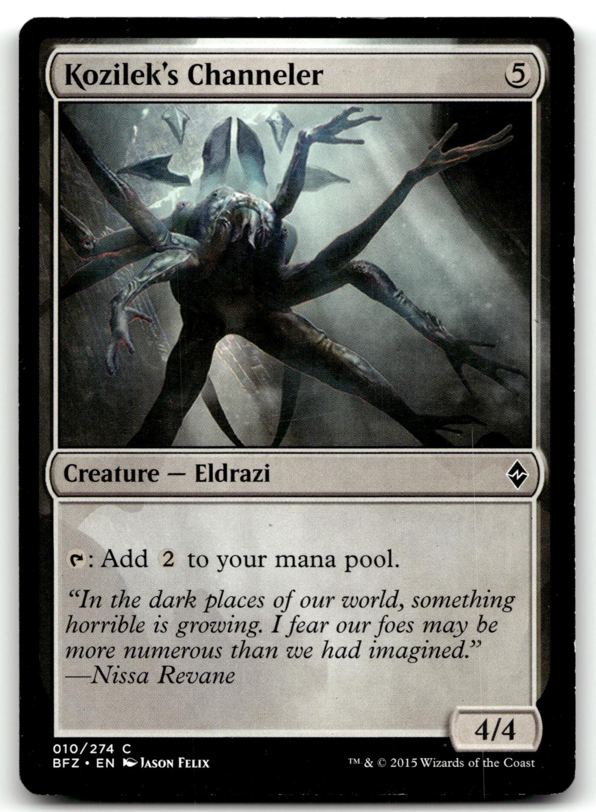 Kozilek's Channeler 10 Common Battle for Zendikar Magic: The Gathering Near Mint