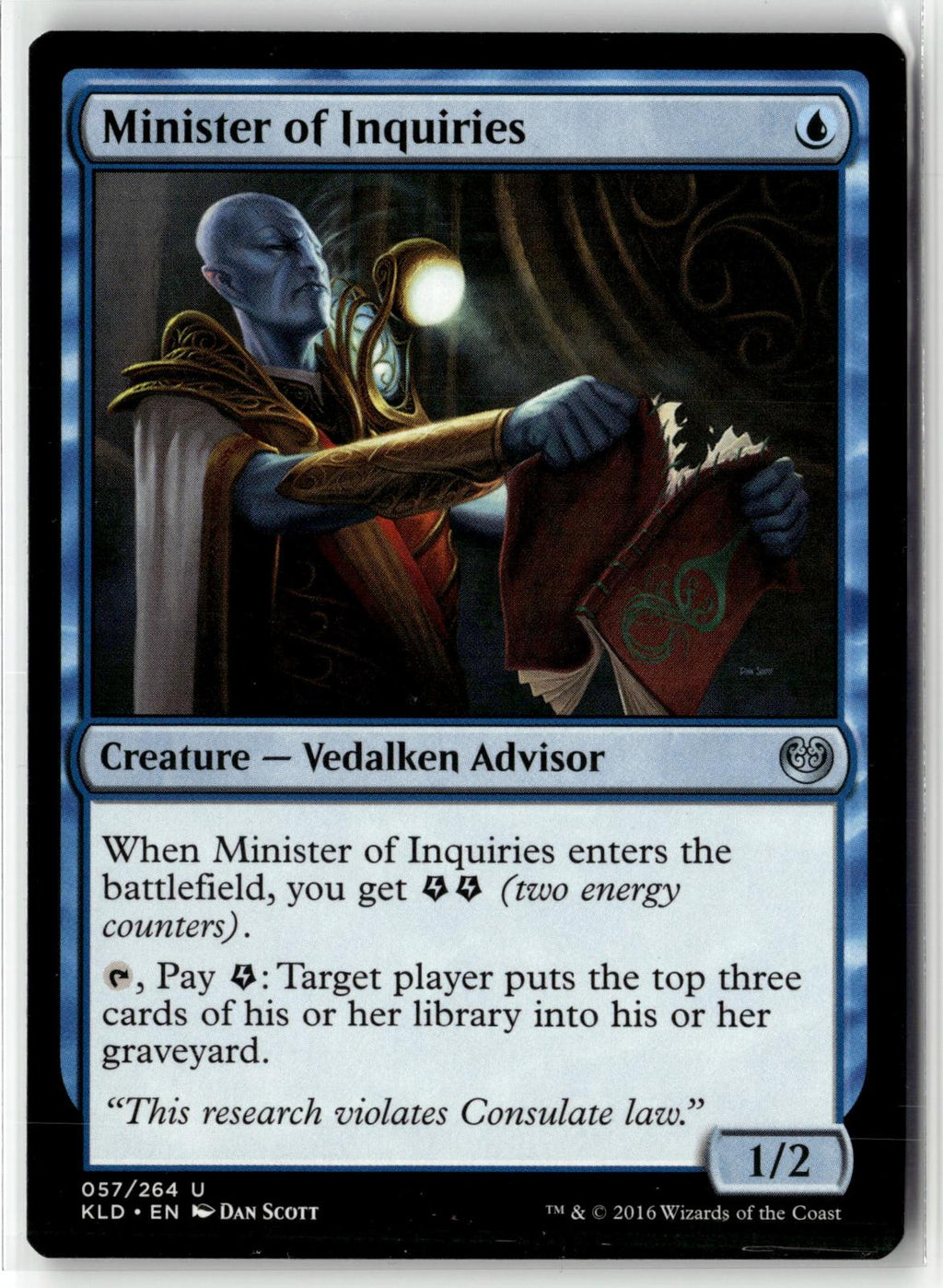 Minister of Inquiries 57 Uncommon Kaladesh Magic: The Gathering Near Mint