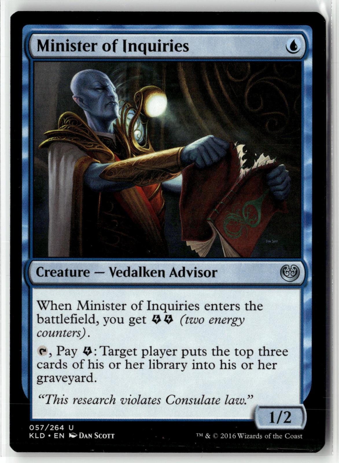 Minister of Inquiries 57 Uncommon Kaladesh Magic: The Gathering Near Mint