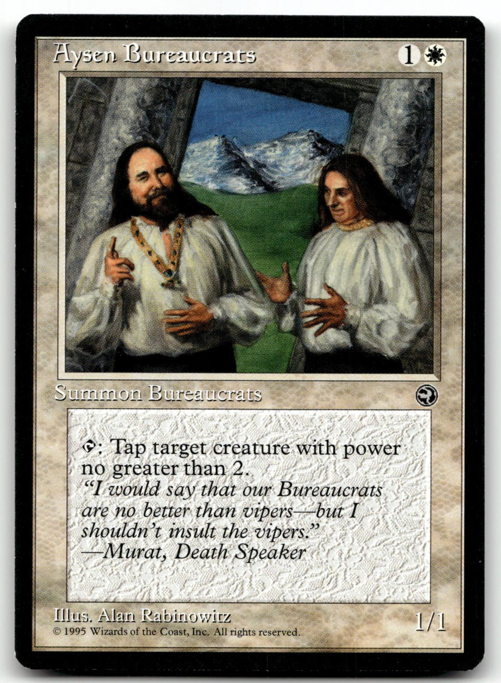 Aysen Bureaucrats Common Homelands Magic: The Gathering Near Mint