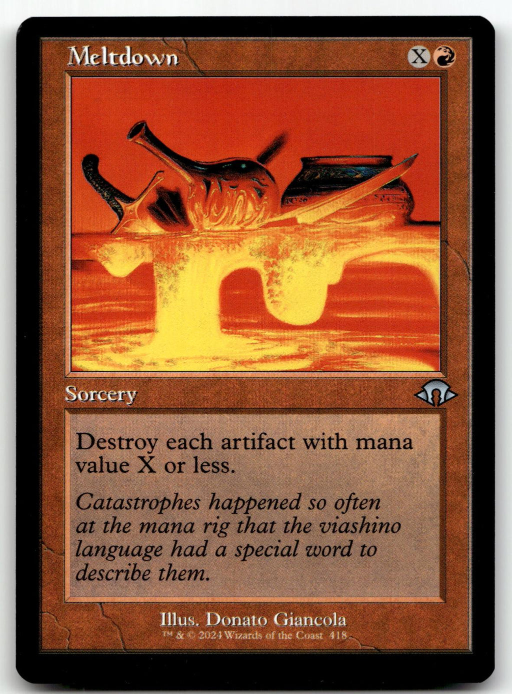 Meltdown (Retro Frame) 418 Uncommon Modern Horizons 3 Magic: The Gathering NM