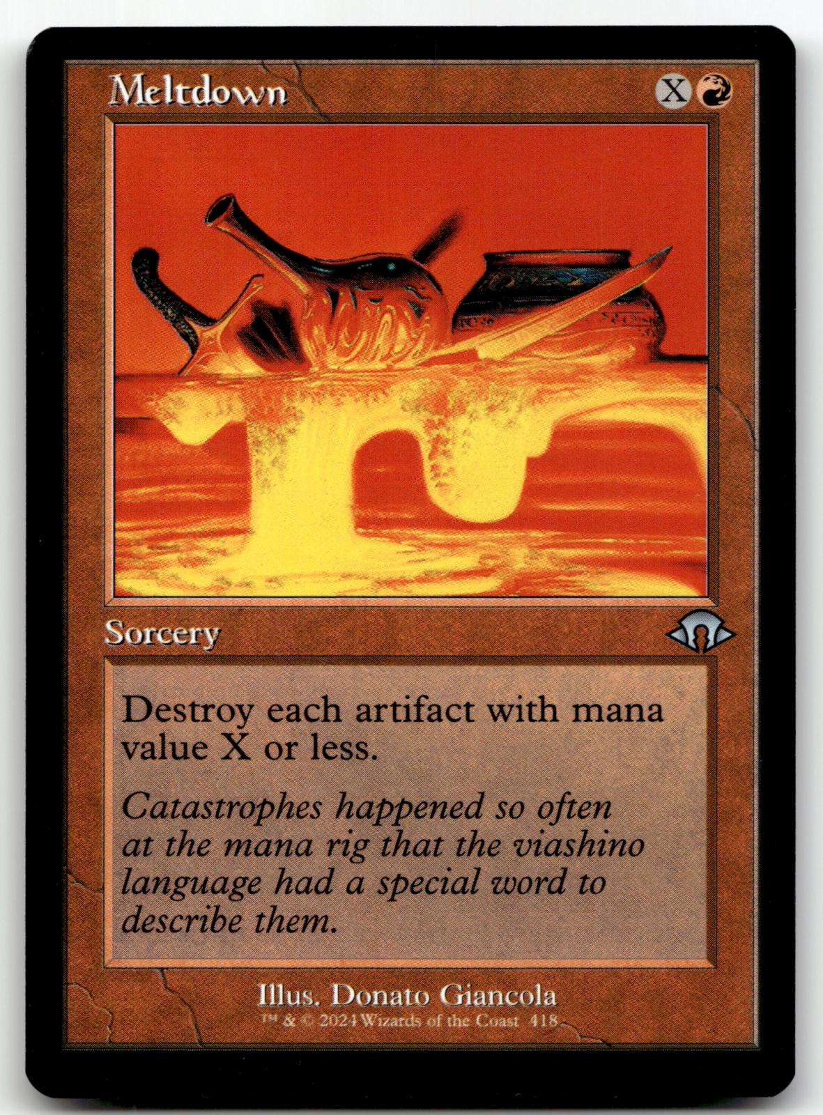 Meltdown (Retro Frame) 418 Uncommon Modern Horizons 3 Magic: The Gathering NM