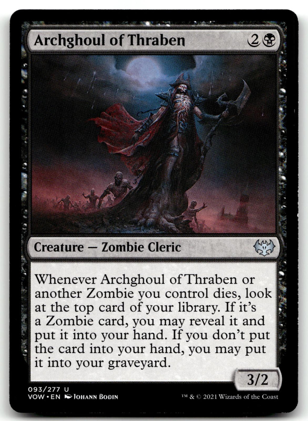 Archghoul of Thraben 93 Uncommon Innistrad: Crimson Vow Magic: The Gathering NM