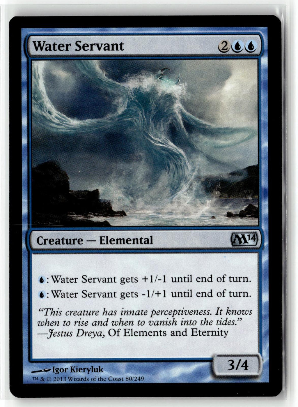 Water Servant 80 Uncommon Magic 2014 (M14) Magic: The Gathering Near Mint