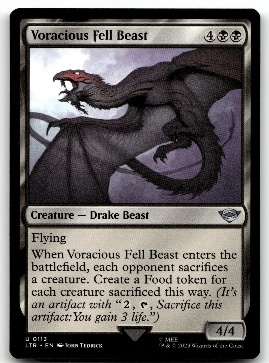 Voracious Fell Beast 113 Universes Beyond: The Lord of the Rings: 