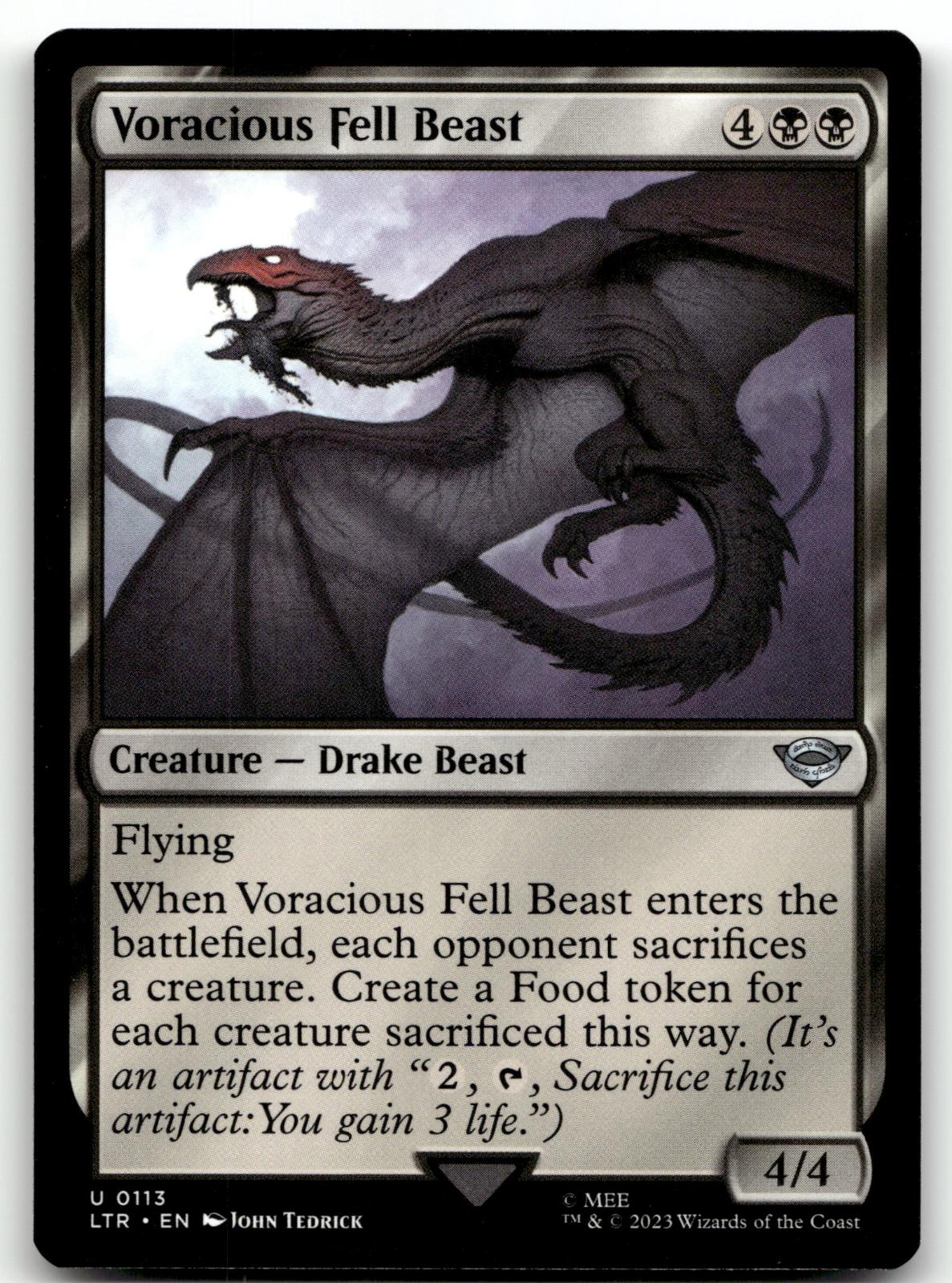 Voracious Fell Beast 113 Universes Beyond: The Lord of the Rings: 