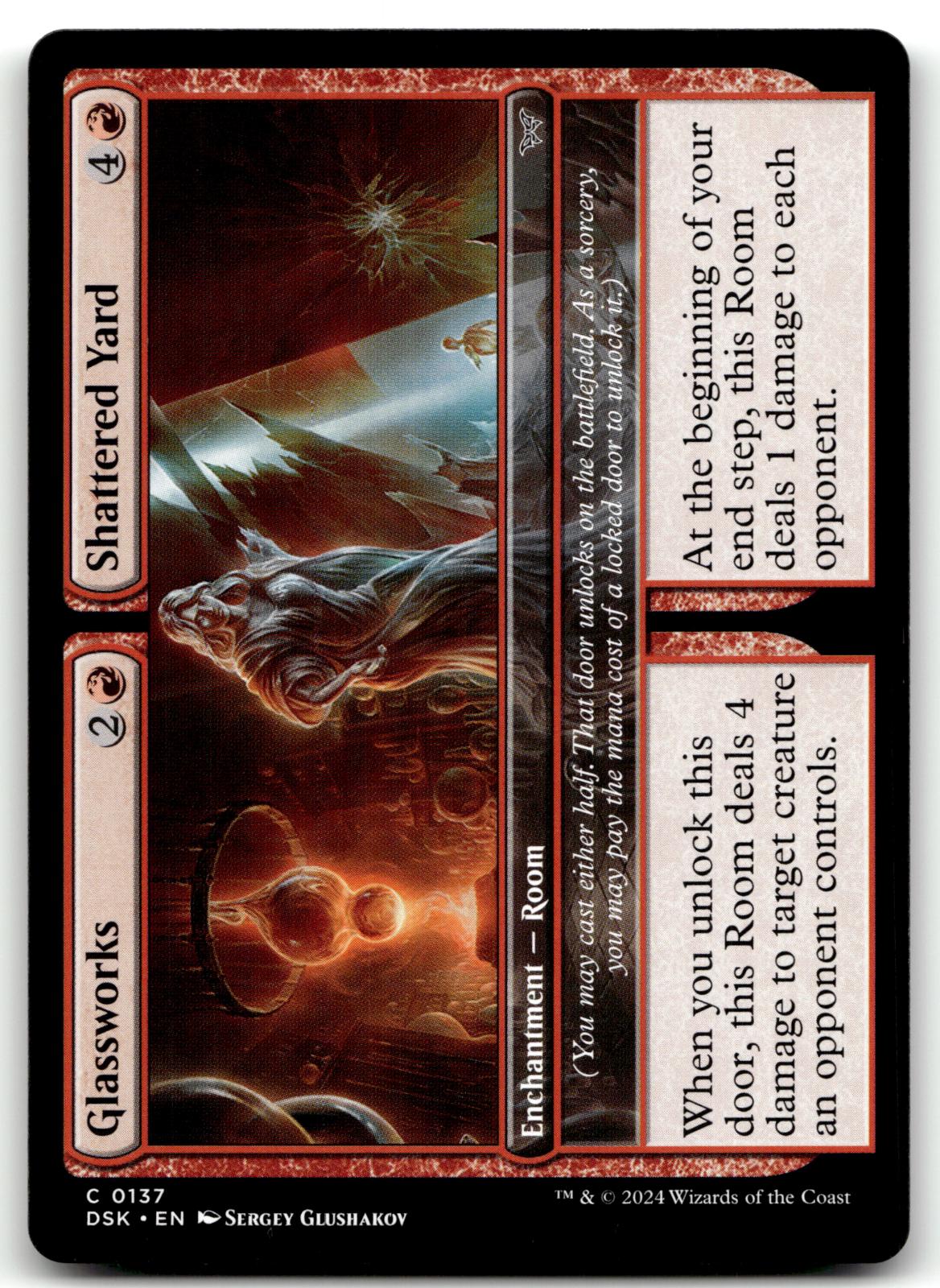 Glassworks // Shattered Yard 137 Duskmourn: House of Horror Magic: The Gathering
