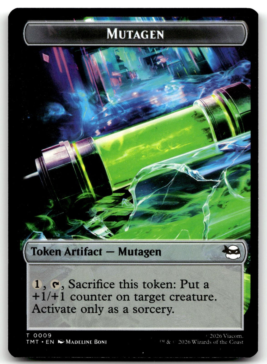 Mutagen // Food Double-Sided Token 9 // 8 Teenage Mutant Ninja Turtles Magic: 