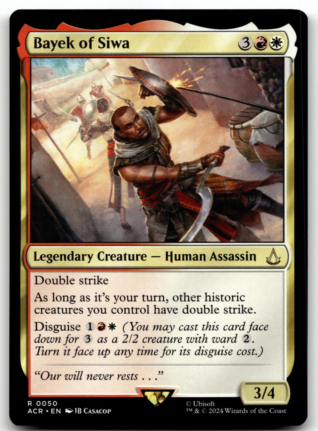 Bayek of Siwa 50 Rare Universes Beyond: Assassin's Creed Magic: The Gathering NM