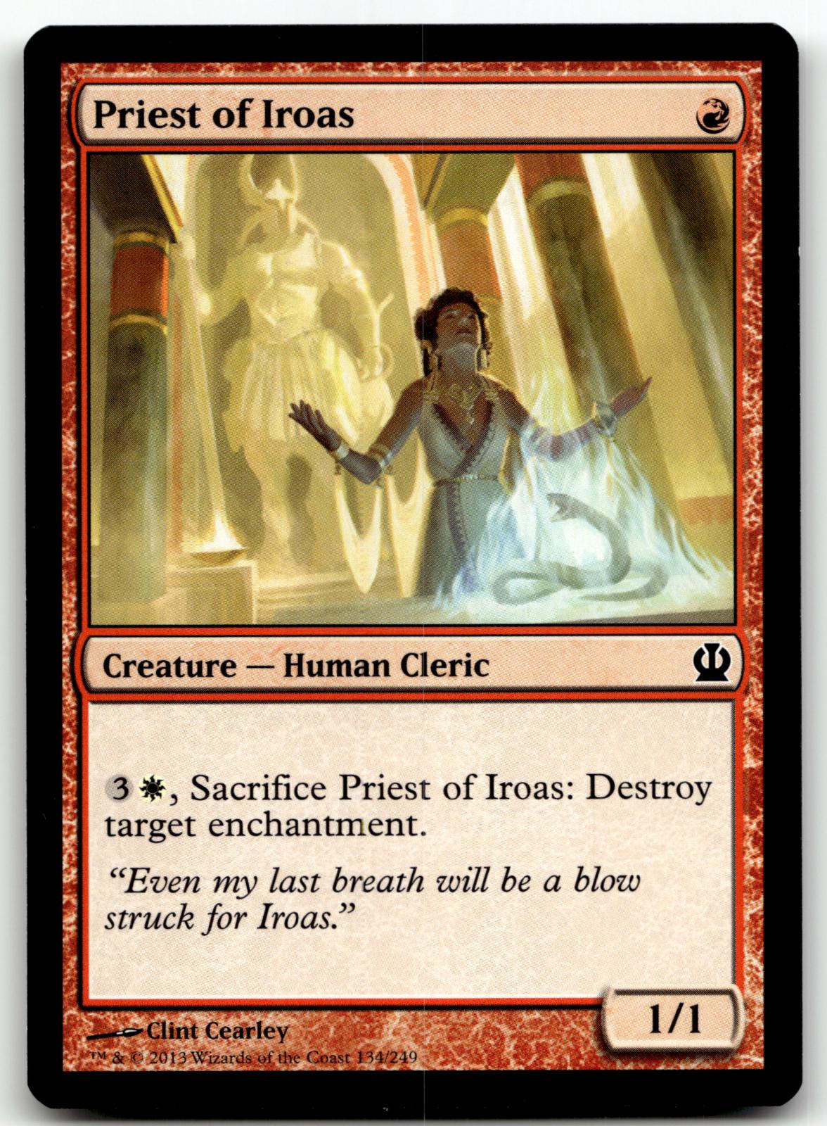 Priest of Iroas 134 Common Theros Magic: The Gathering Near Mint