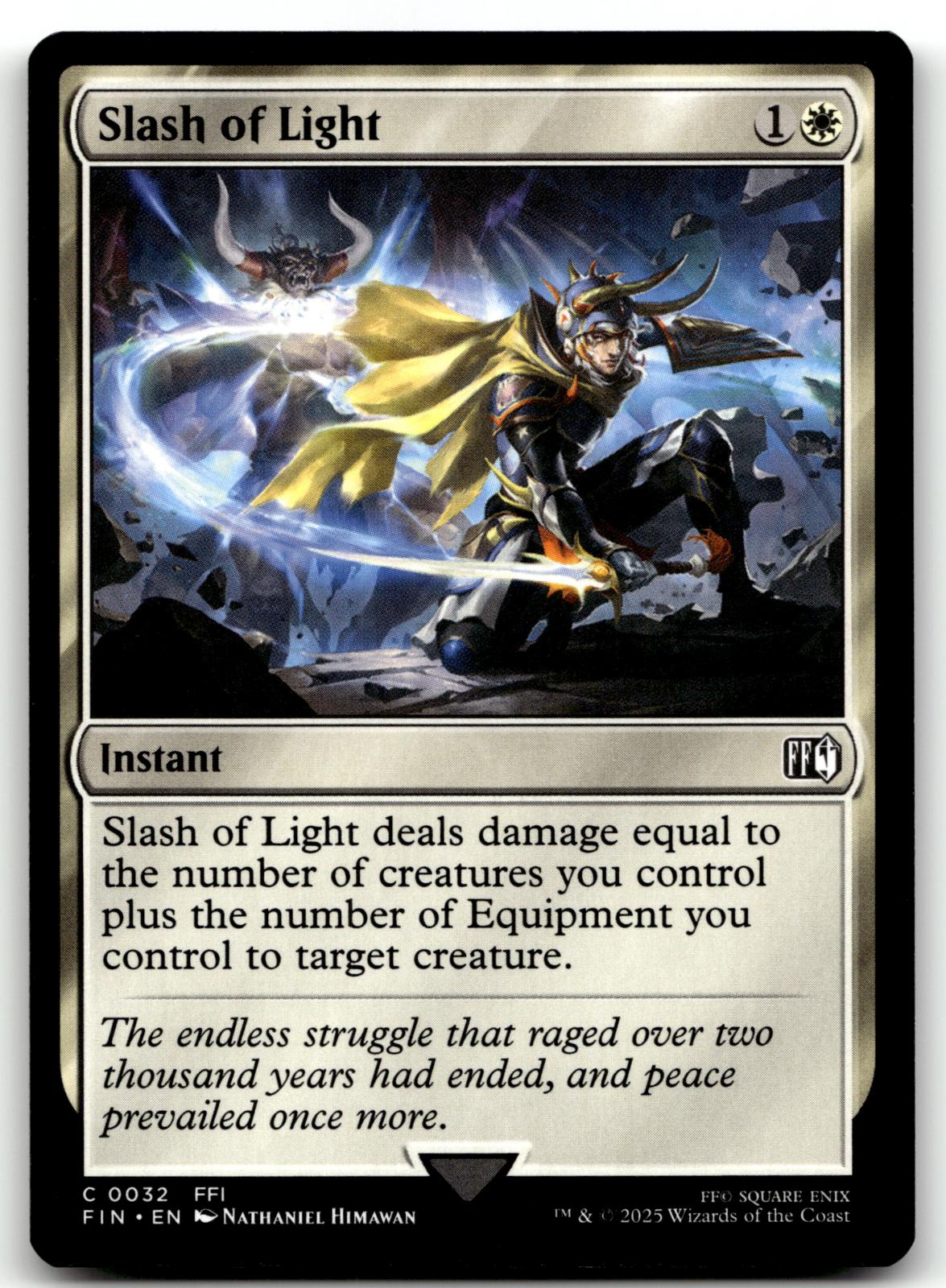 Slash of Light 32 Common FINAL FANTASY Magic: The Gathering Near Mint