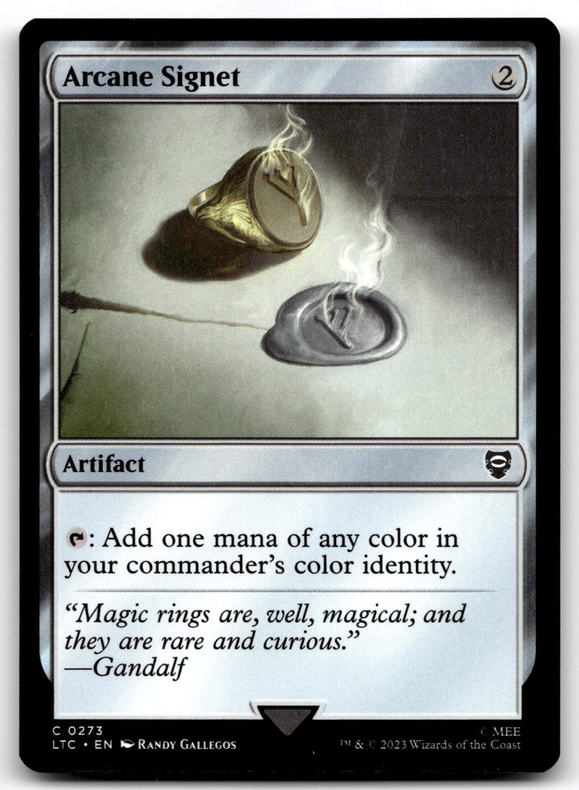 Arcane Signet 273 Commander: The Lord of the Rings: Tales of Middle-earth