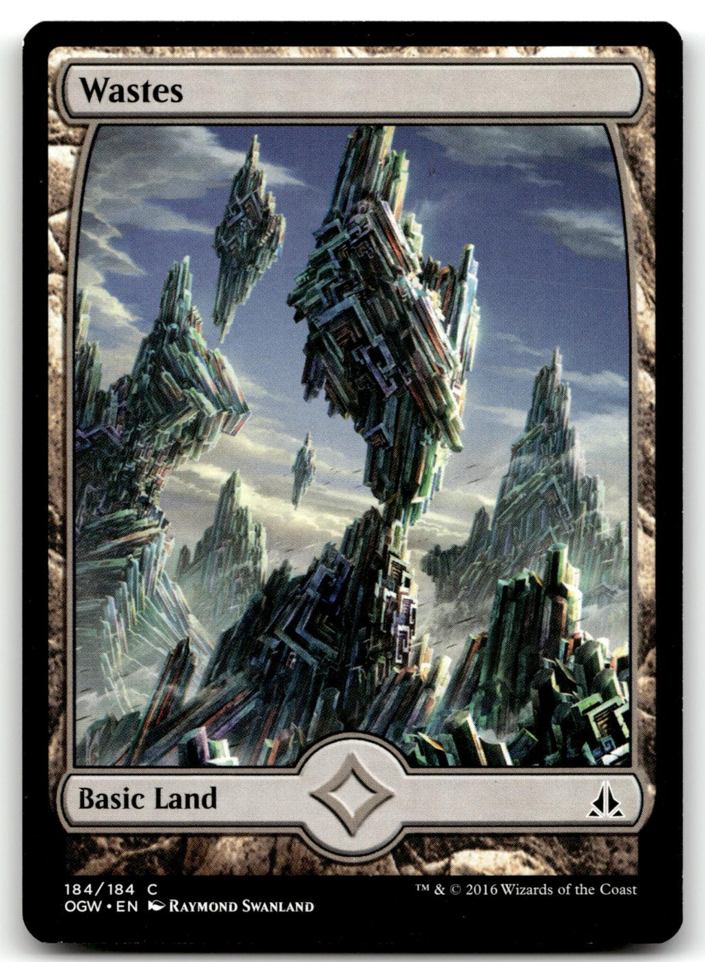 Wastes (184) - Full Art 184 Common Oath of the Gatewatch Magic: The Gathering NM
