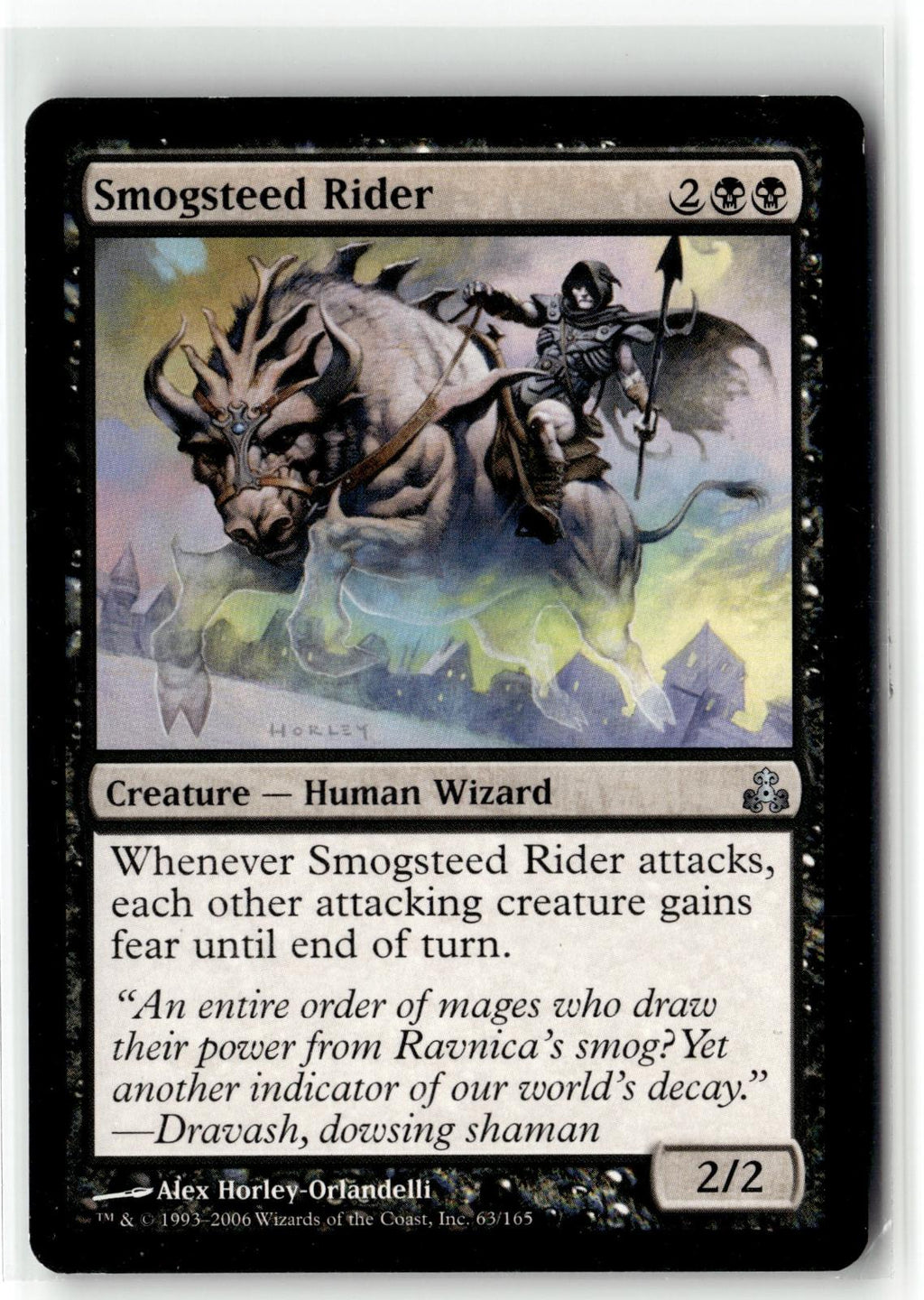 Smogsteed Rider 63 Uncommon Guildpact Magic: The Gathering Near Mint
