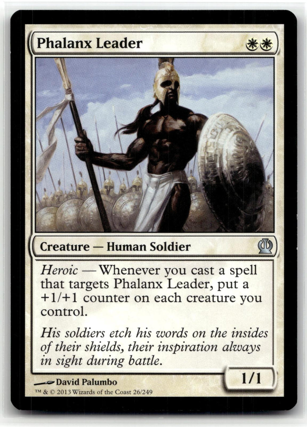Phalanx Leader 26 Uncommon Theros Magic: The Gathering Near Mint