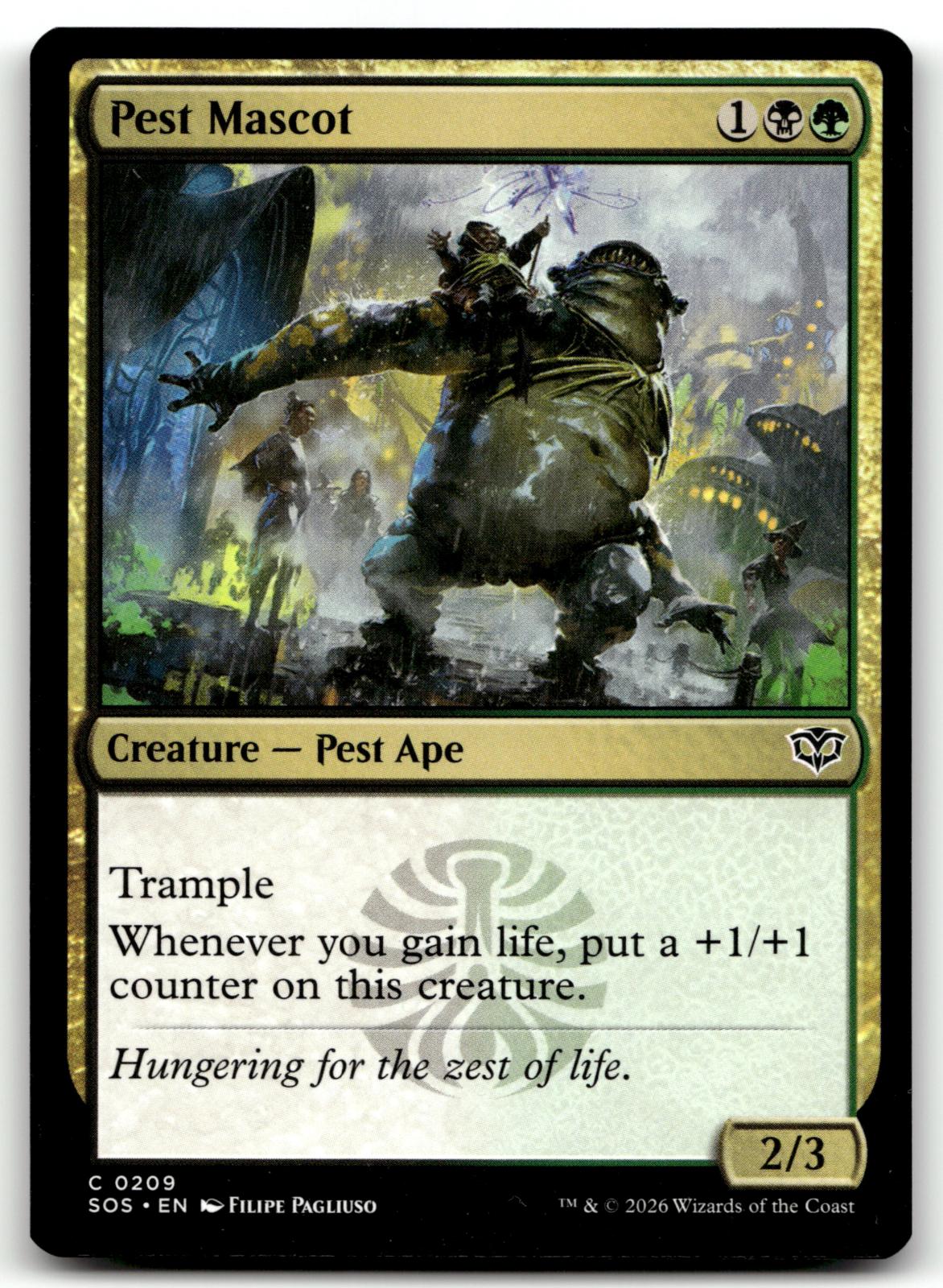 Pest Mascot 209 Common Secrets of Strixhaven Magic: The Gathering Near Mint