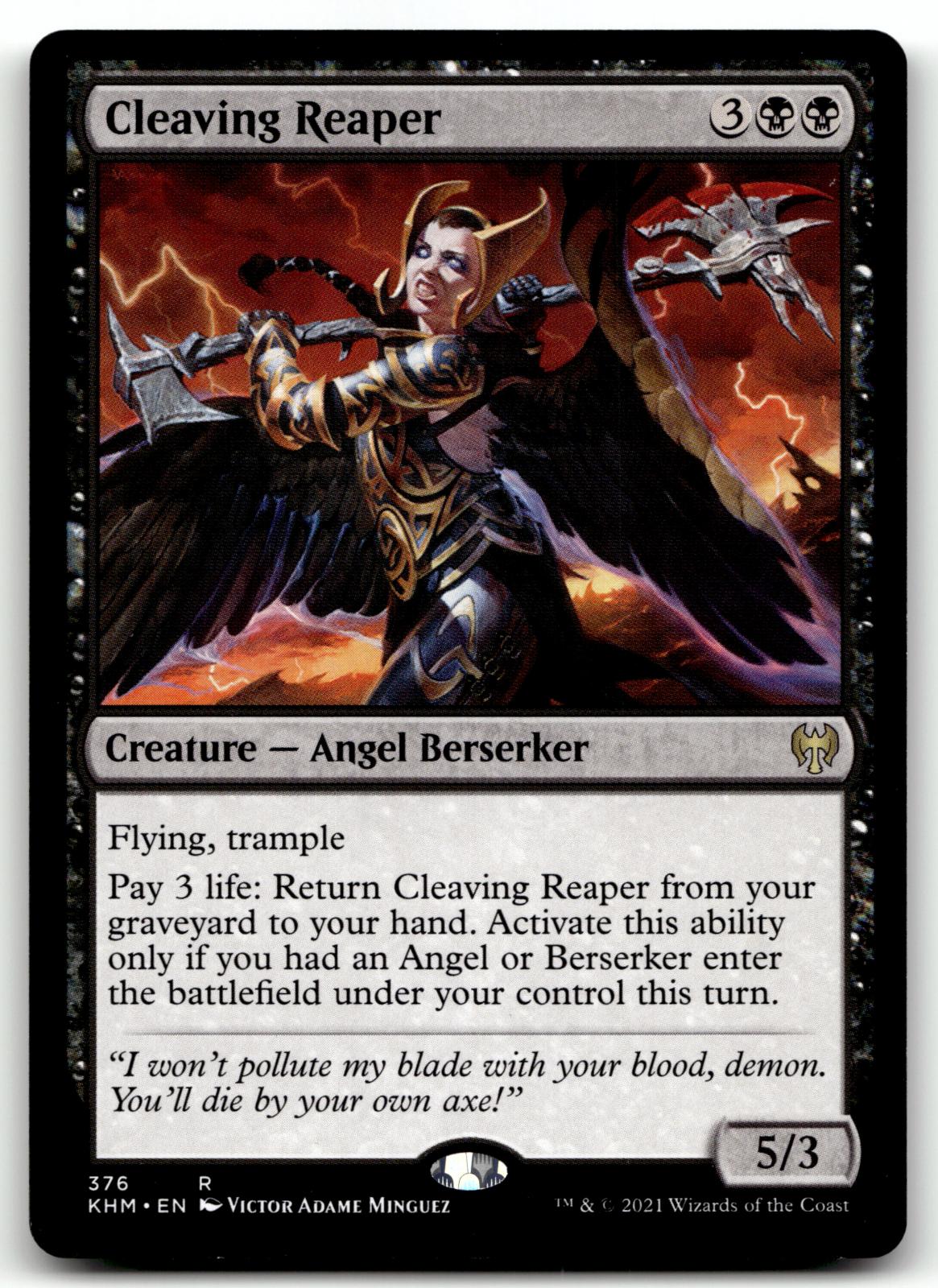 Cleaving Reaper 376 Rare Kaldheim Magic: The Gathering Near Mint