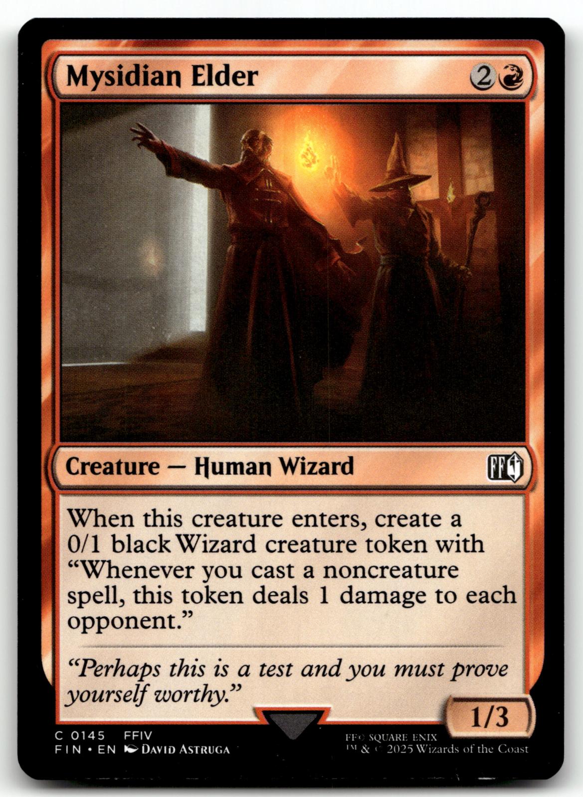 Mysidian Elder 145 Common FINAL FANTASY Magic: The Gathering Near Mint