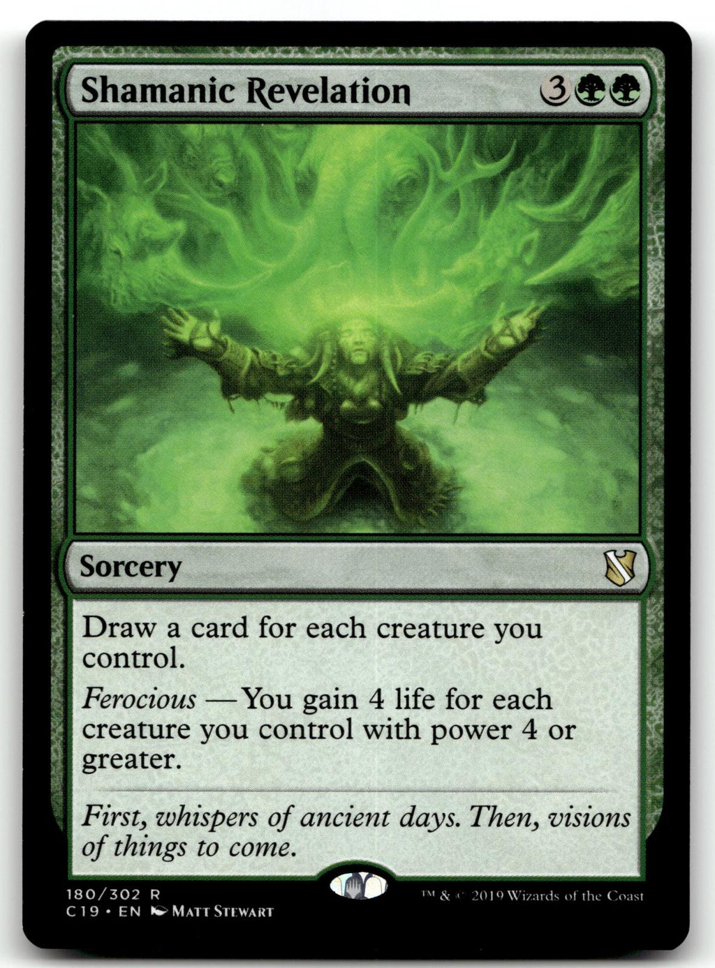 Shamanic Revelation 180 Rare Commander 2019 Magic: The Gathering Near Mint