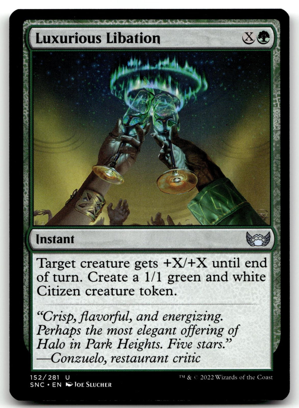 Luxurious Libation 152 Uncommon Streets of New Capenna Magic: The Gathering NM