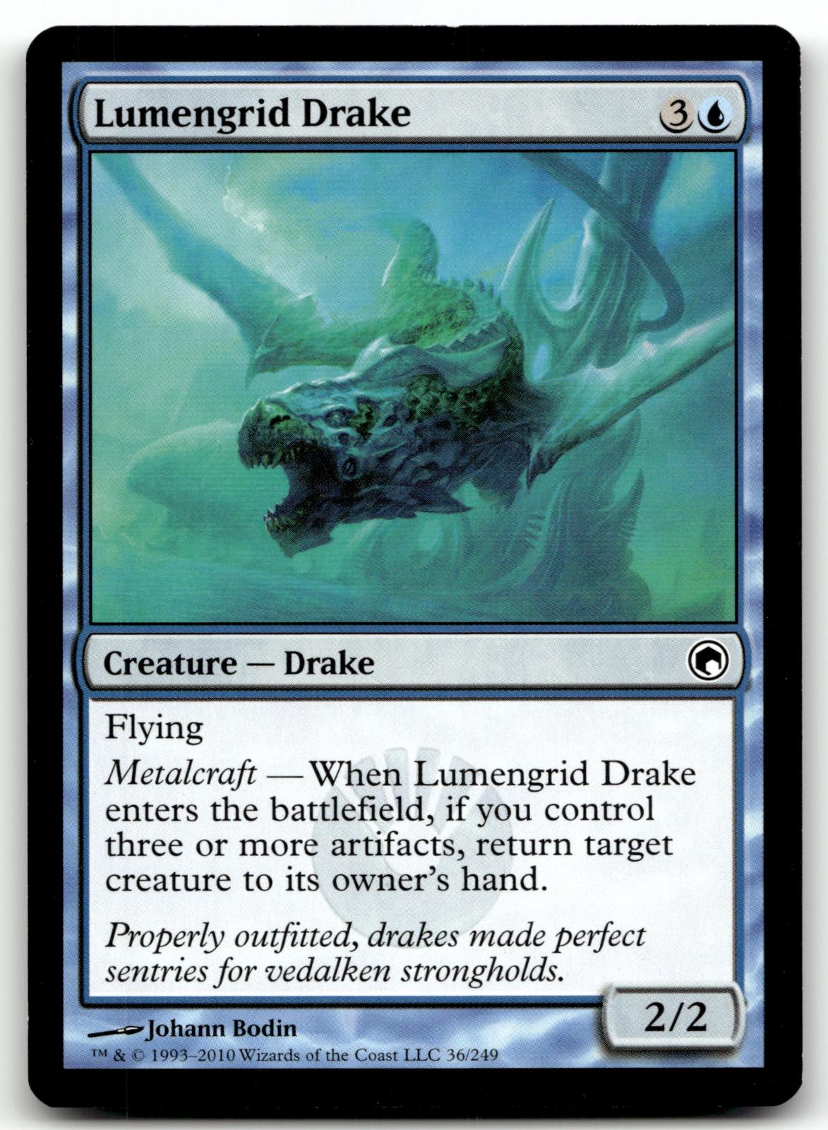 Lumengrid Drake 36 Common Scars of Mirrodin Magic: The Gathering Near Mint